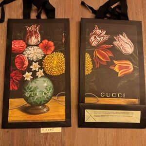Gucci shopping bags 11.4”x6.7”